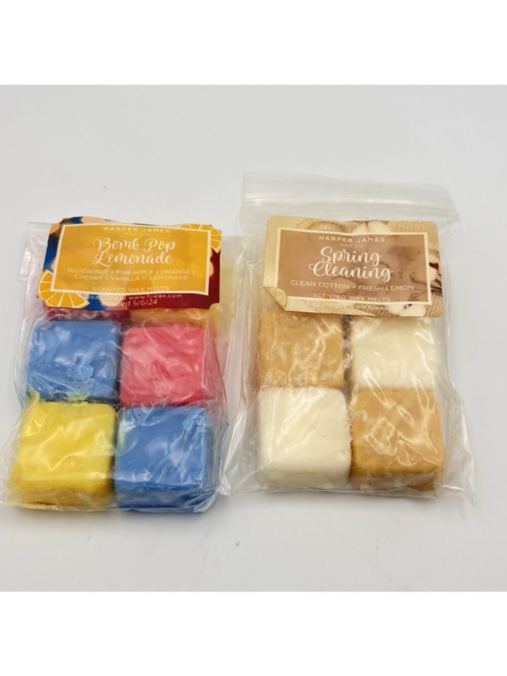 Harper James Vendor Wax Melts Two 4.2 oz Packs Summer Spring Scents Cubes Clean - Picture 10 of 10